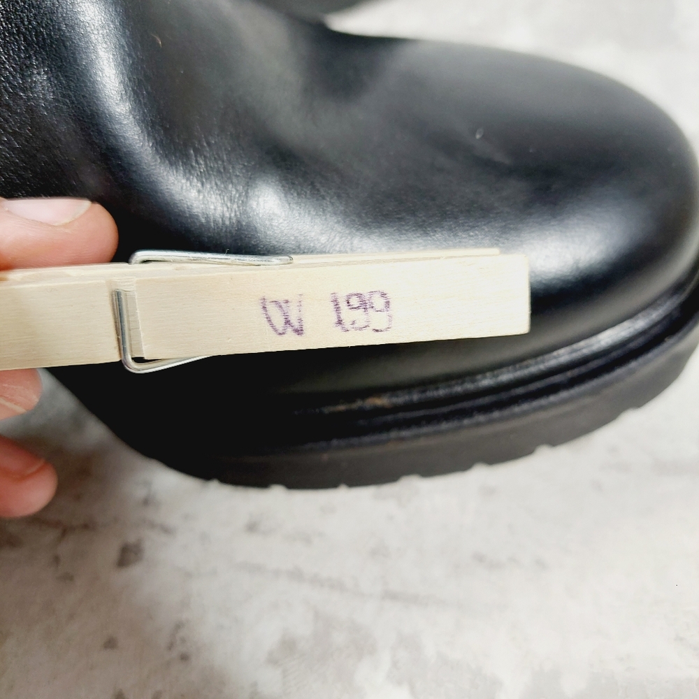 Black Leather Ankle Boots - Picture 11 of 11